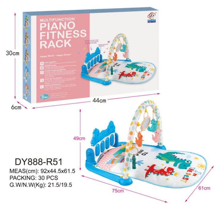 Развивающий коврик-пианино