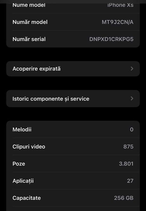 Vând iPhone XS alb