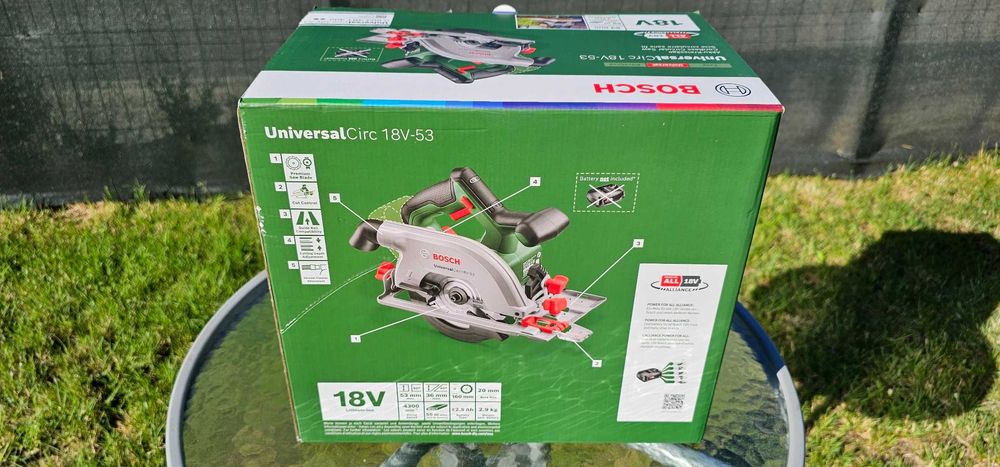 Fierăstrău circular de mână Bosch UniversalCirc18V-53 + acumulator 18v