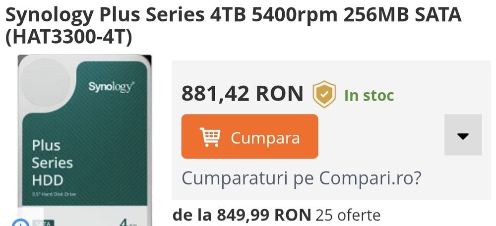 HDD 4TB Nou la cutie x4