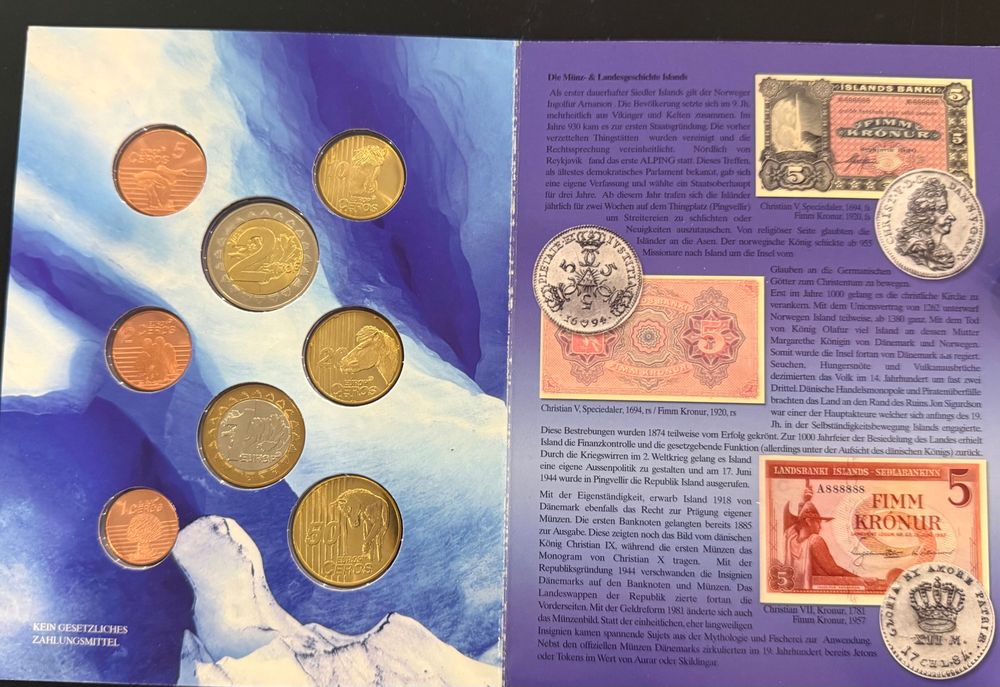 Islanda 2004 (Колекционерски монети)