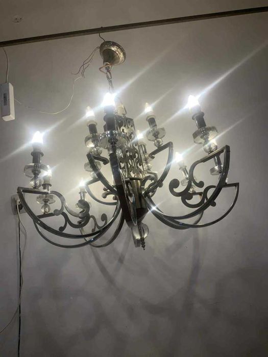 Candelabru cu 12 brate din inox