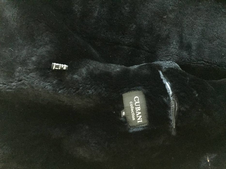 Мужская кожаная дубленка 48 размер