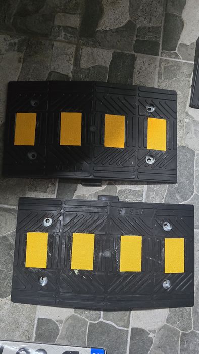 Set 10 Limitatoare viteza din cauciuc PMB+2 capete+suruburi, NOI