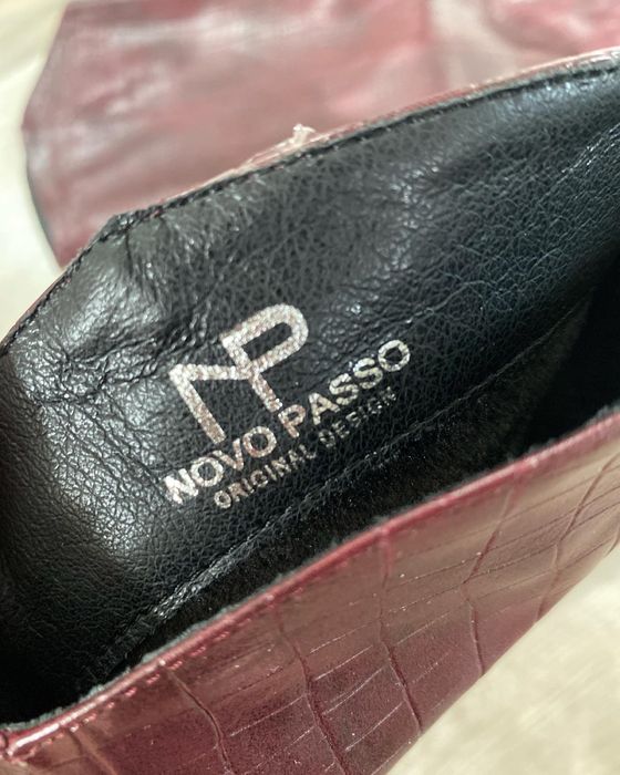 Кожаные сапоги кроко за 20 тыс