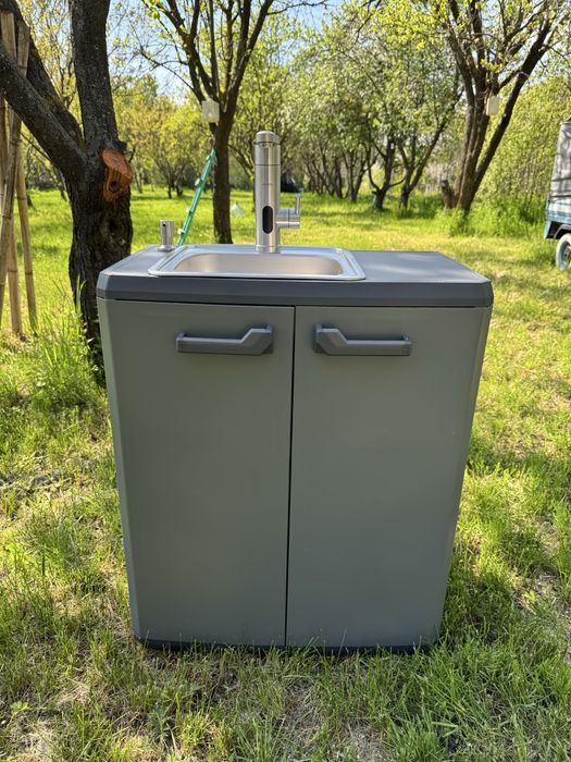 Chiuvetă portabilă cu apă caldă – ideală pentru evenimente / food truck / șantier / camping
