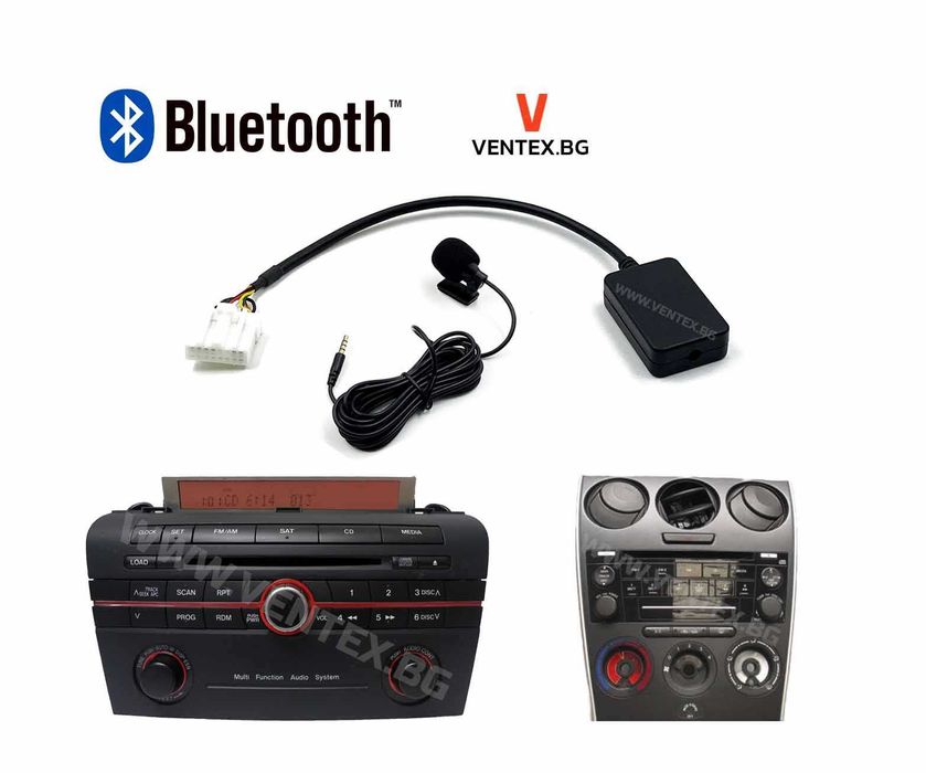 Bluetooth адаптер за Mazda 2, 3, 4, 5, 6 - WEFA, блутут за Мазда