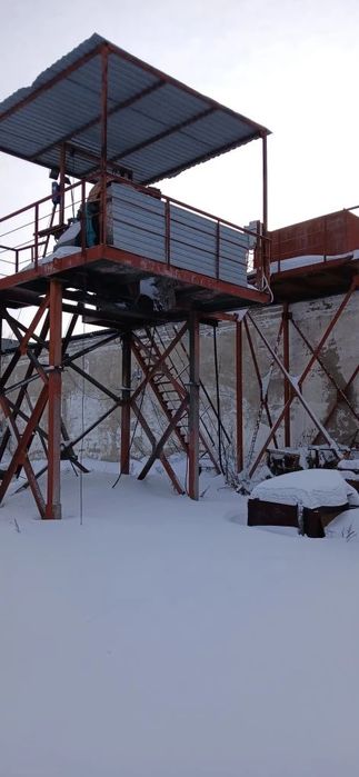 Бетономешалка с эстакадой