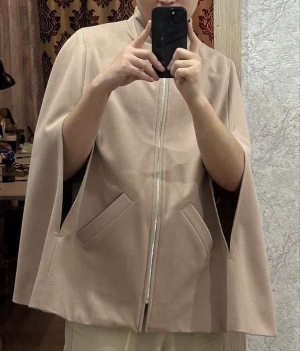 Накидка-кейп. Пальто. Драп. размер S