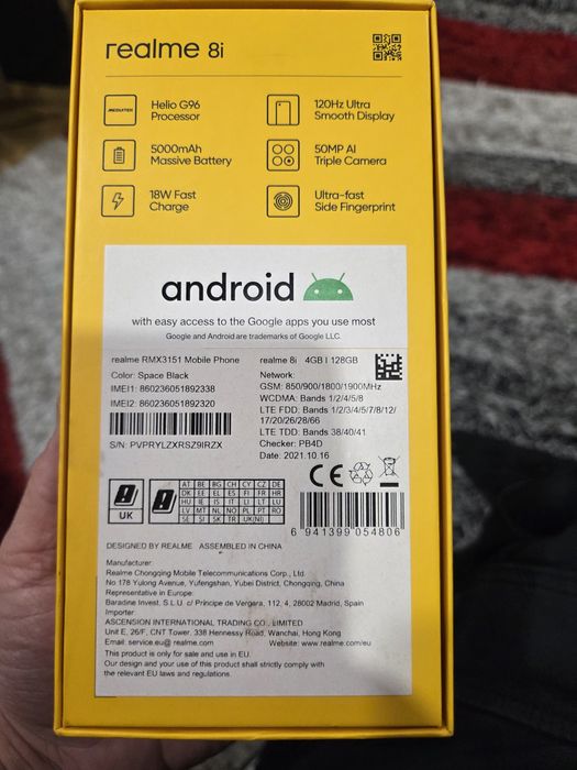 Realme 8i spase black