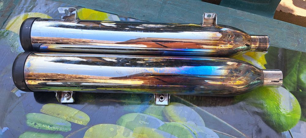 Ауспуси, генерация, части за чопър. Багажник за Vespa нов.