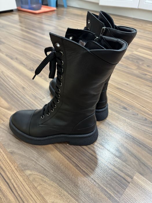 Продам сапоги кожаные, новые