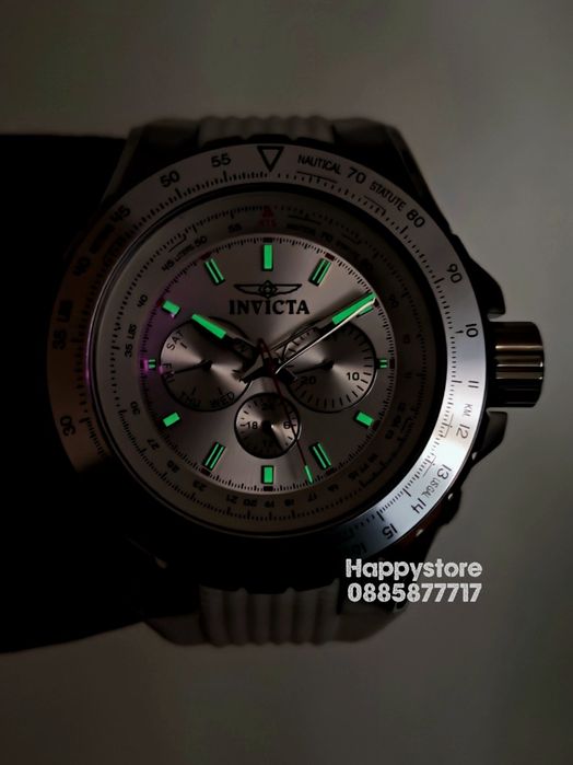 INVICTA Aviator white 50 mm, Инвикта нов ръчен часовник