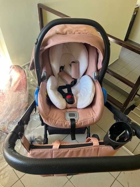 Vand  Carucior 3 in 1 Marco Adamex Rose Somon si cadou Leagan Balans