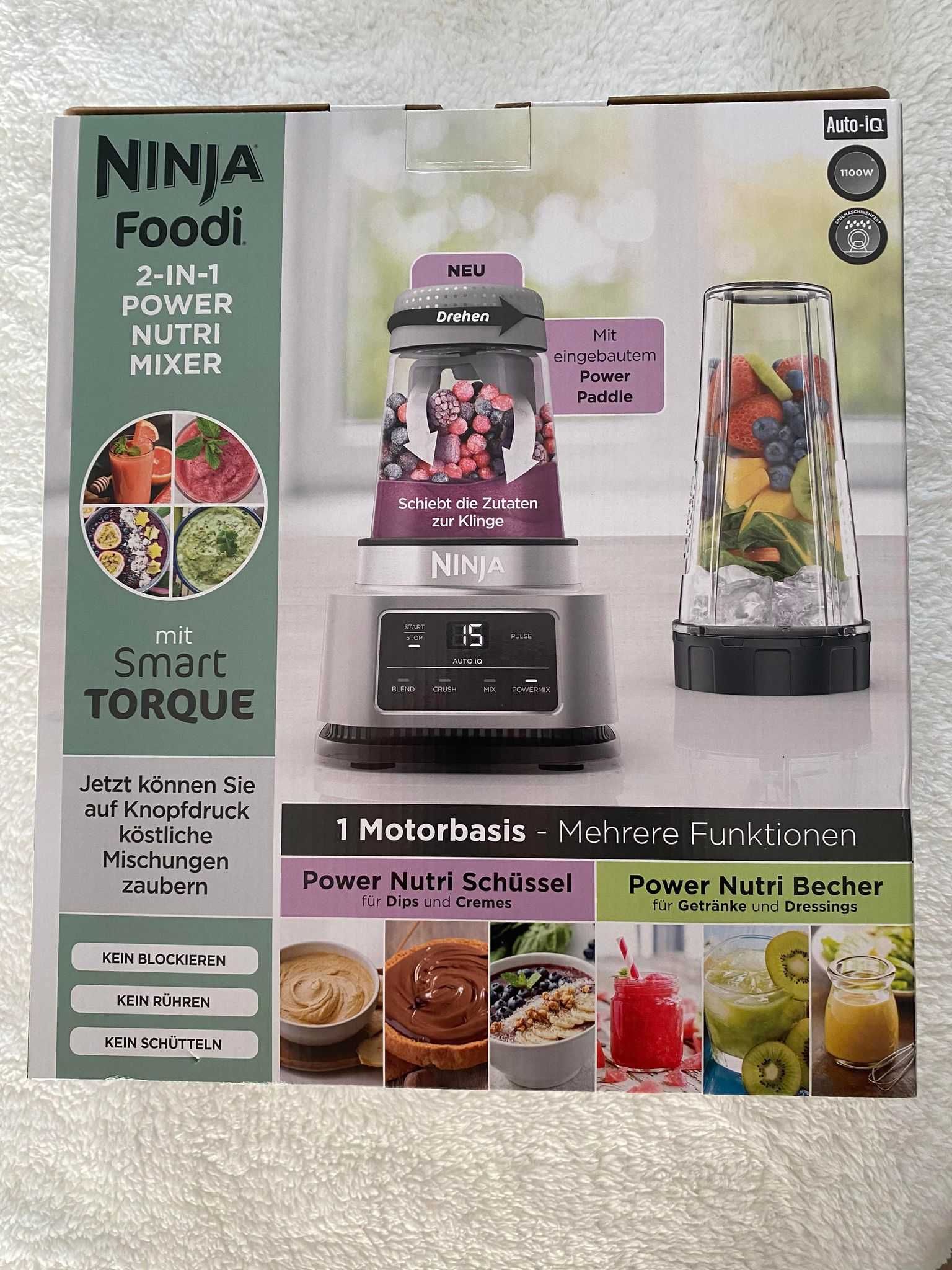 Ninja Foodi Power Nutri 2-in-1 blender (1100W) CB100EU