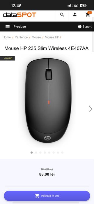 Mouse wireless HP