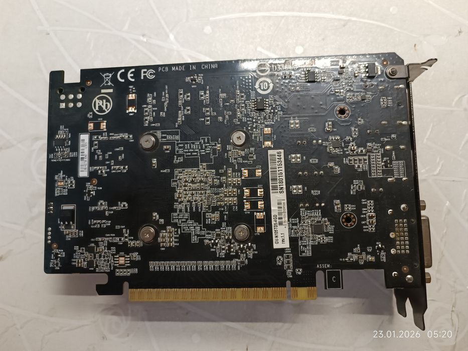 Видеокарта Gigabyte GTX 1050Ti