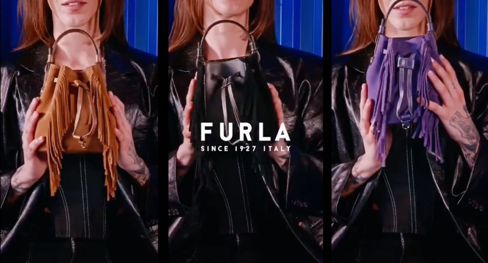 Чанта Furla Miastella Fringe bucket bag, нова