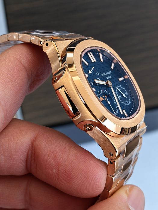 Нов мъжки часовник Patek Philippe механичен, автоматичен златист