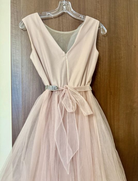 Rochie de ocazie roz pudrat - marime S