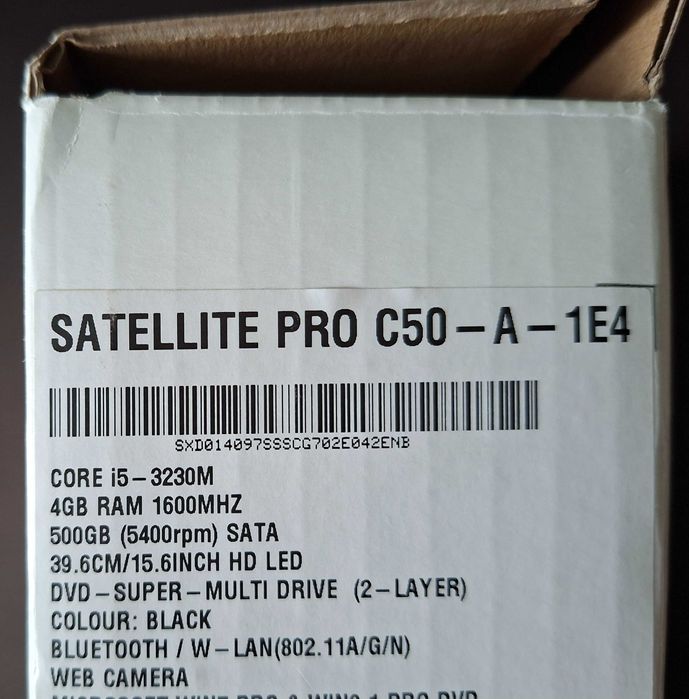 TOSHIBA PRO лаптоп, Inter core I5