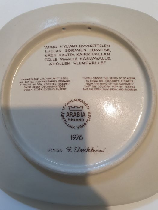 Platou original Finlanda 1976/Colectie