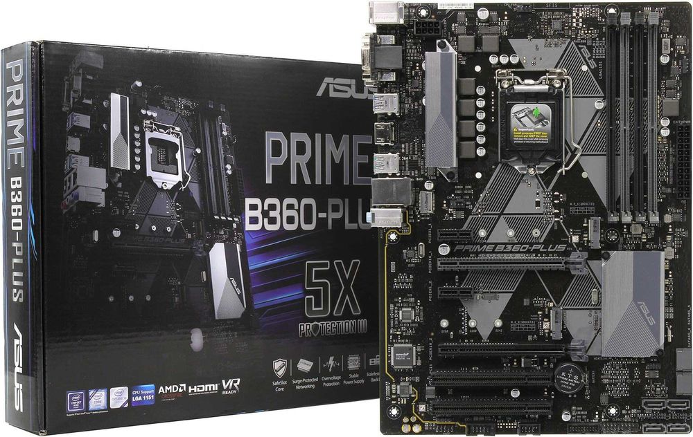 Материнская плата ASUS PRIME B360-PLUS+i5 8400