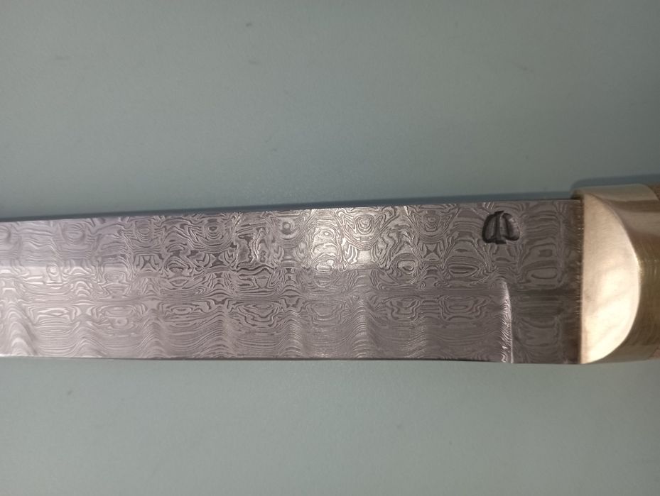 Нож от Дамаска стомана с клеймо - 300 лв.