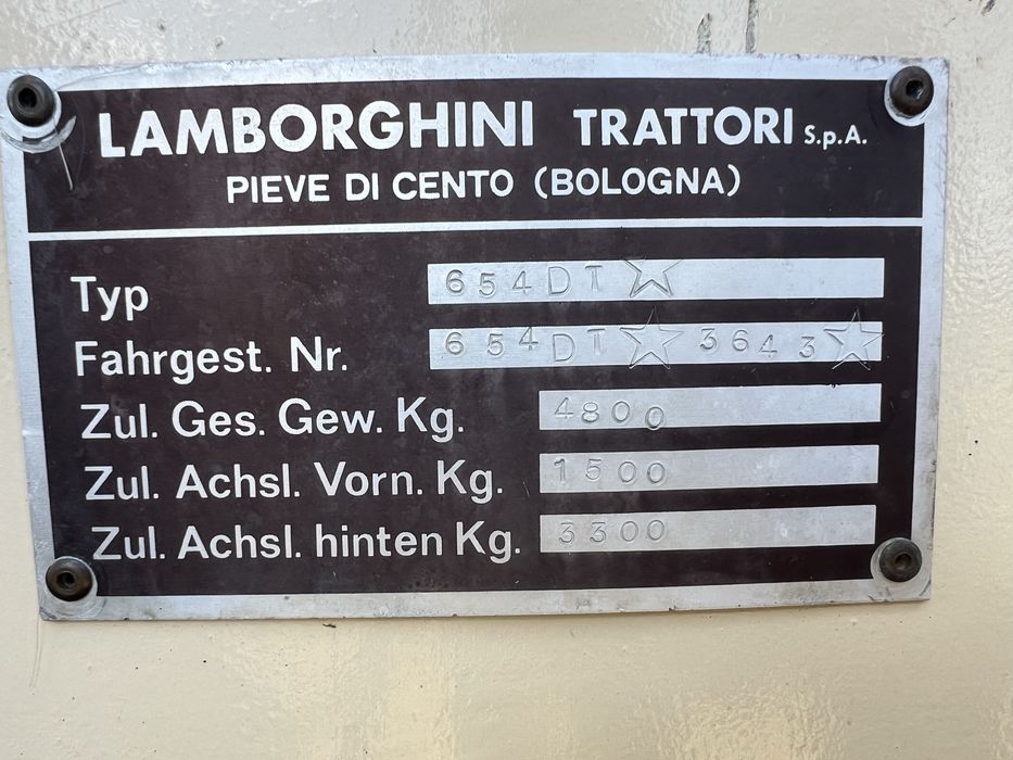 Tractor lamborghini 654 DT