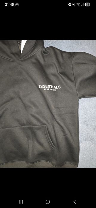 Hanorac essentials negru marimea M