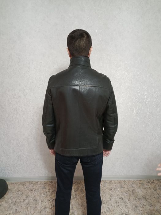 Кожаная мужская куртка