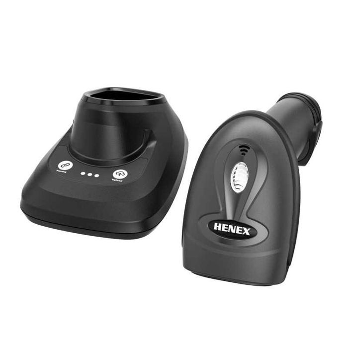 Сканер штрих-кодов HENEX HC-3208RC — 2D, беспроводной, с подставкой!