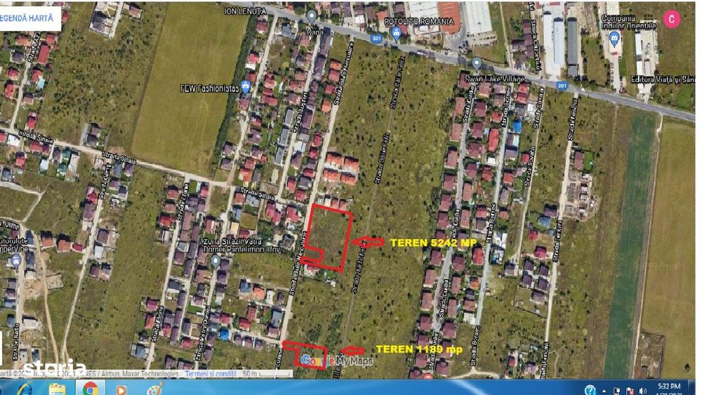 Proiect cu autorizatie 21 case, Sos Cernica, Lebada Lac, 5036 mp teren