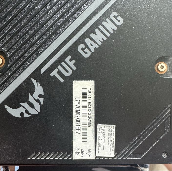 Gtx 1650S TUF gaming