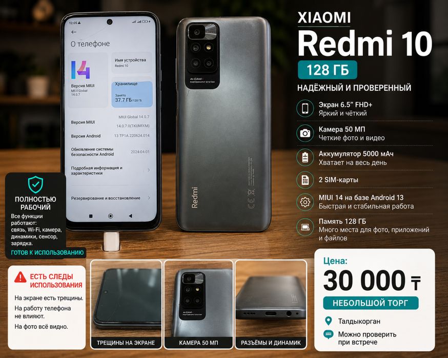Redmi 10 — 128 ГБ