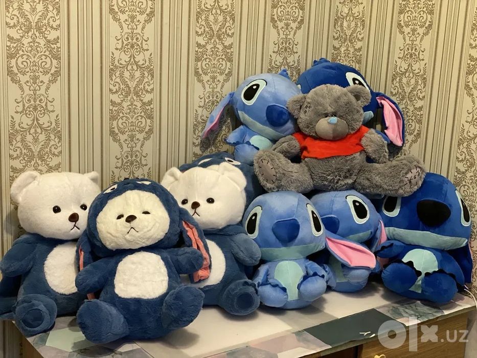 Ayiqcha oyinchoq uyinchoq (stich, teddy, kapshonkali)
