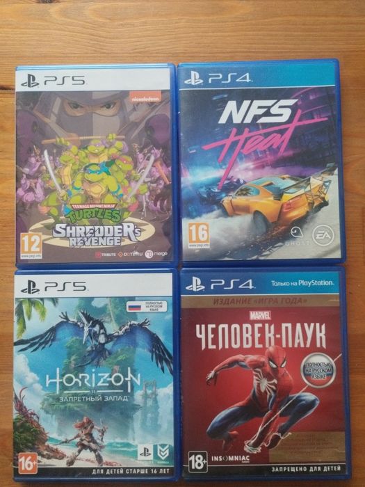 Продам оригинальные игровые диски для PlayStation 5