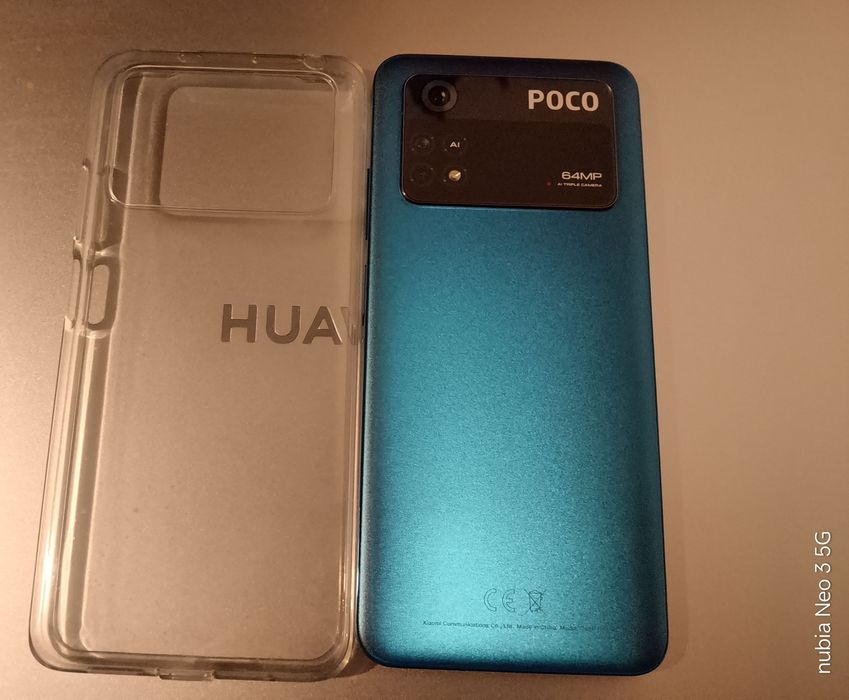 Poco M4pro la cutie și casti Hama