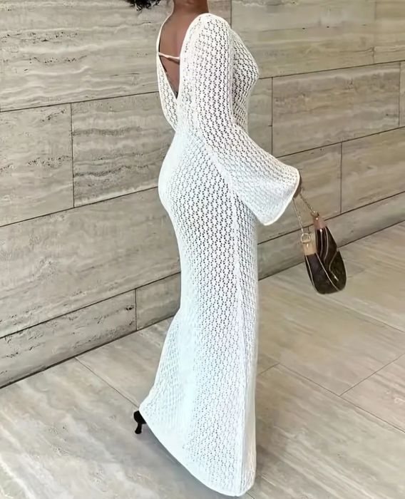 Платье гипюр пляжная накидка черное