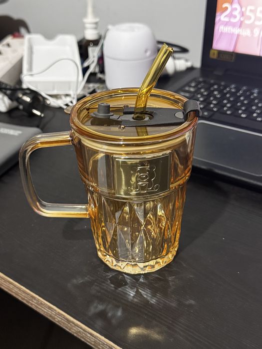 Кружка стеклянная 450мл