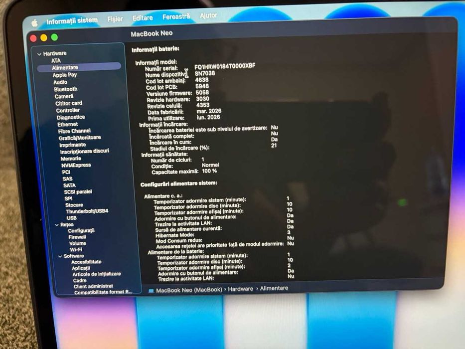  Apple / MacBook Neo 13'' / 256+8 / Indigo / 1 Incarcare / Factura