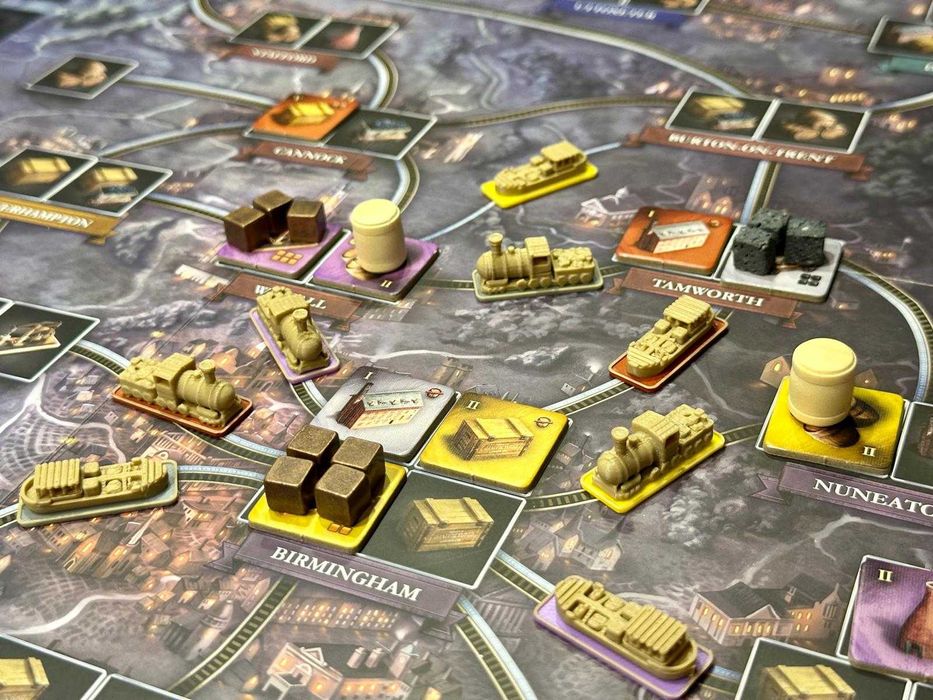 Oferta! Boardgame Brass Birmingham Deluxe + Extra Premium 3D/Metal/Box/Sleeves