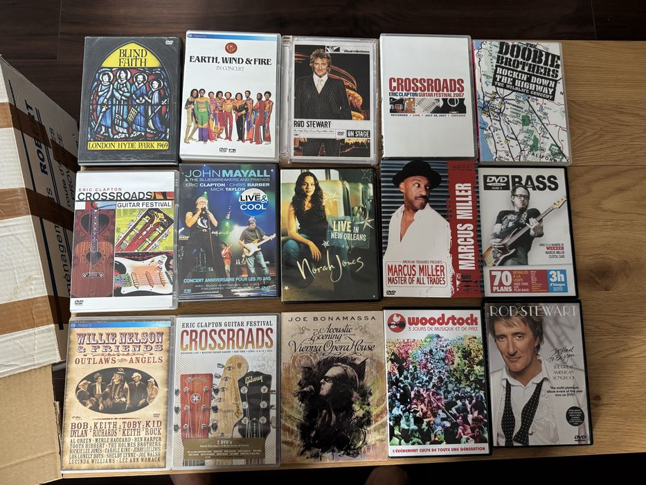 Огромна колекция оригинални музикални DVD / Концерти (Рок, Блус, Джаз)
