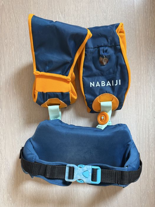 Детска жилетка за плуване с раменки 2в1 Nabaiji