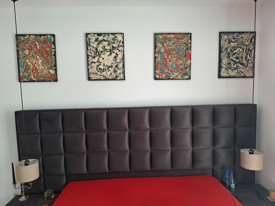 Tablou pictat manual, abstract, original, oferta, unic, stil Pollock