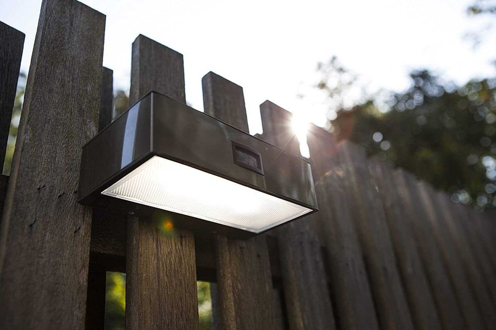 Aplica solara, curte, gradina, Lutec Brick, baterie 2200 mAh, gri A++