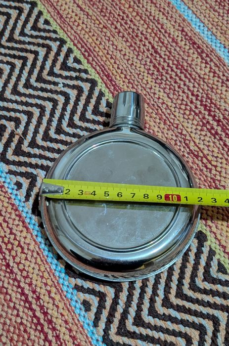 Ploscă din inox cu paharel