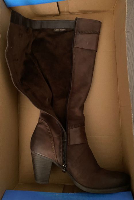 Дамски ботуши Marco Tozzi от естествена кожа. Размер 40