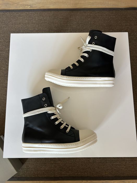 Rick Owens Ramones Mainline Black Leather