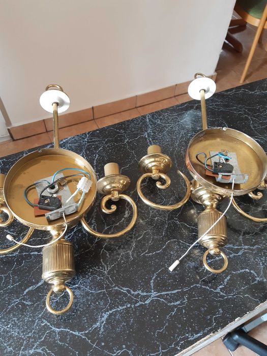 Set aplice alama, fiecare cu 2 brate , cu inaltime 46cm